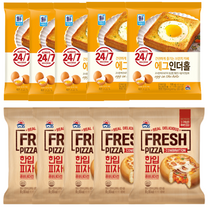 사조대림 한입피자 콤비네이션 80g x5봉 에그인더홀 홈카페 135g x 5봉 브런치