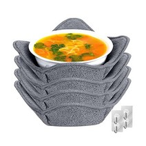 핫볼홀더 전자레인지 안전 볼홀더 냄비홀더 수프볼 코지 전자레인지용 그릇 다용도 핫푸드용 그릇홀더 접시, Gray