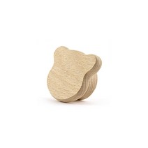 원목 곰돌이 가구 장롱 서랍 문 고리 손잡이 56x47mm