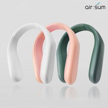 에어숨 넥밴드 온열기 넥워머 보조배터리 겸용 4800mAh 안전한 KC 및 전파인증 제품, 화이트
