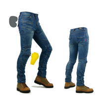 주름절개 바이커진 오토바이 라이딩진 바이크 청바지