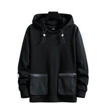 남성 오버핏 후드 티 집업 빅사이즈 맨투맨 패션 2022 봄가을 스트리트웨어 힙합 스웨터 소년 풀오버 루즈 탑