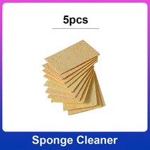 전기 납땜 인두 지속적인 전기 용접 납땜 인두 용접 장비 노란색 청소 스폰지 클리너 전기 납땜 인두 도, 01 5PCS