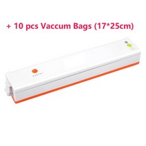 Z30 전기 식품 진공 실러 포장 기계 220v110v 플러스 10pcs 가방 수비드 가방 상업 가정용 주방 보관, 협력사, 주황색, 우리 110v