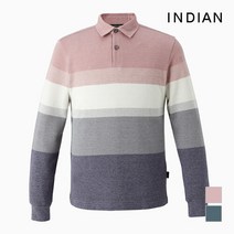 [INDIAN] 스트라이프 패턴 카라티셔츠_MIUALVF8571