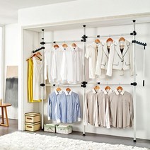 행거 수납장 드레스룸 옷장 옷방수납 고정식, 본상품선택