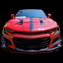 [AM] 카마로SS zl1범퍼용 포인트 데칼스티커, 유광블랙