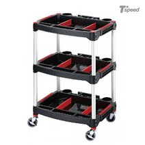 Tspeed 이동공구대 플라스틱 3단 KT4658 공구함 툴박스