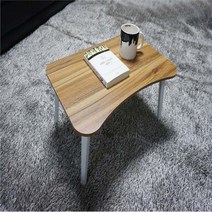 제이와이홀딩스 베드트레이 침대 간이 접이식 다용도 테이블, 화이트원목