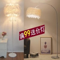 장 스탠드 인공 햇빛 led 조명 방송 넷홍 크리스털 깃털 하얀색 웨딩 거실 서재 침실, 22 스몰밴드크리스털리모컨+12와이어LED+