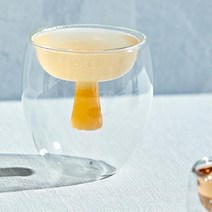 업소용 독특한 이중유리 마티니잔 신혼부부선물 칵테일글래스 특이한디자인