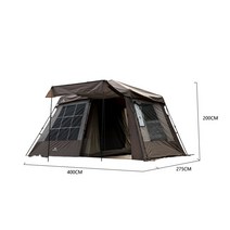 퍼스트쉘 선루프 초대형 휴대용 럭셔리 접이식, 다크브라운