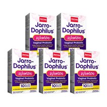 Jarrow Formulas 5개 우먼 여성용 버지널 유산균 100억 30 베지캡슐 Vaginal 프로바이오틱스 락토바실러스 가세리, 30개입