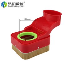접도 목공칼 대패 목공구 cnc 더스트 커버 브러시 자유낙하 조각기 더스트 커버 cnc 스핀들 밀링 머신 집진기, 협력사, 스핀들 입 85mm, 기본 빨간색