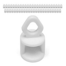 커튼레일용 롤러 50개, 화이트, 2세트