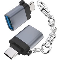 ITakit USB C 수 - A 암 어댑터 [2팩] 썬더볼트 3 3.0 OTG 맥북 프로 에어 크롬북 픽셀북 마이크로소프트 서피스 북 갤럭시 S21 S20 그레이, GreyITakit