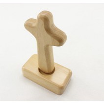 나무 십자가 장식품 단단한 나무 12cm 기독교 선물 교회 장식품 크로스 성당 우드