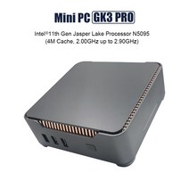 초소형 미니 pc GK3 PRO 인텔 셀러론 N5095 미니 PC 데스크톱 게임용 컴퓨터 8GB DDR4 SSD 2.4G/5G WiFi, 01 8GB 128GB_01 미국