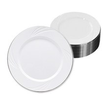 쓱싹 플라스틱 은라인 디아망 접시 16.5cm 150P