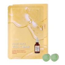 김정문알로에 라 센스 로에 큐어 알로에 슬라이스 비타씨 마스크팩 5p + 2X크림 3.5g x 2p, 2세트