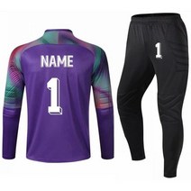 축구복 보호대 골키퍼 유니폼 새로운 남자 성인 축구 보호 스폰지 긴 소매 아이 훈련 탑 바지