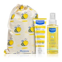 Mustela 무스텔라 베이비 선셋 세트 선 로션 유아 마사지 오일 40Ml 2개