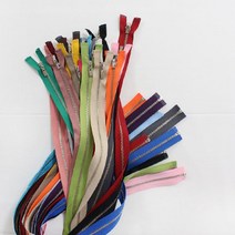 퀼트가게75cm 3호쇠지퍼 틱톡 잠바 가죽자켓 후드지퍼 26컬러, 02 아이보리