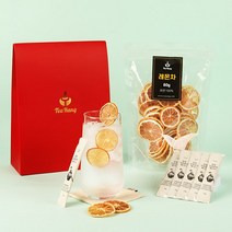 허니레몬 차 선물세트 건조레몬80g, 없음