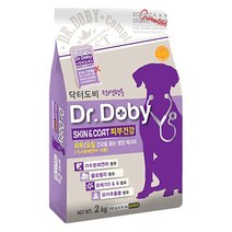 닥터도비 전연령 스킨앤코트 피부건강 건식사료, 피부/털개선, 2kg, 2개