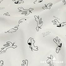 [소폭/인견100%] 꼰사인견 인견원단 점핑버디 / 유아의류 수면조끼 침구류 등