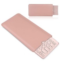 GFANSY 로지텍 K380 블루투스 멀티 디바이스 무선 키보드용 키보드 슬리브 펠트 여행용 슬리브 백 케이스 미포함(로지텍 K380 딥 그레이) 103894, PU-Pink