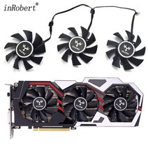 컴퓨터 부품 75mm iGame GTX 1060 6GB 쿨러 팬 4 핀 교체 GeForce 1070Ti 1080 1050 비디오 카드, 한개옵션0