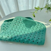 퍼플리빙 욕실 욕조 미끄럼방지 매트 70x40, 1개, 그린