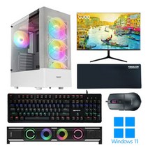 포유컴퓨터 모니터 풀세트 게이밍 조립 컴퓨터 PC 본체 최신 고사양 윈도우 롤 배그, 04번_에디션, 03. 27인치