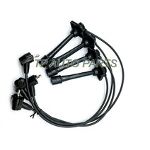 자동차 점화 스파크 플러그 와이어 * To-yota Corolla 1993-1997 1.6L OEM 90919-22325 용 4 개 세트, 한개옵션0