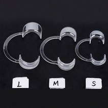 C 플라스틱 치과 립 볼 견입 오프너 도구 제품 구강 청소 치아 미백 5 개, 3pcs Transparent LMS