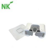 [식공구] 무타공 도구 걸이 1구 클립 / 청소 조리 주방 화장실 욕실 도구 밀대 대걸레 다용도 보관 접착식 홀더 해썹, 1개