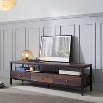 예쁜 인테리어 안티크 거실 장식장 엔틱 TV 거실장 1600, 샤틴브라운