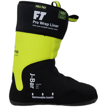 Full Tilt 스키신발 Pro Wrap Liner, Black/Green, 31.5
