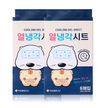 해호 곰탱이 열 냉각시트 6매입 2개, 단품, 단품