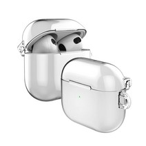 araree AirPods 3 케이스 커버 하드 클리어 케이스 [ 에어 포즈 3 투명 보호 케이스 내충격 무선 충전 Qi 대응 폴리카보네이트 스트랩 홀 첨부 ] Nu:kin AR22181AP3 [일본 정규 대리점품]