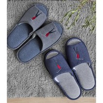 주부 홈패션 실내용 체크 플라워 거실화 병원 직장인 쿠션슬리퍼 호텔 모텔, 체크플라워실내화 블루