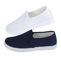 [실내화뱅크] 클래식 학생단화 225~280mm 슬립온, 상세 설명 참조, 색상:화이트 / 사이즈:265, 상세 설명 참조