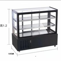 Icefield 쇼케이스 냉장고 업소용 매장용 미닫이 3단 음식 야채, 180x65x120cm, 직각 [전후면 도어]