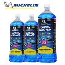 미쉐린 사계절용 친환경 에탄올 워셔액, 1.8L 3개