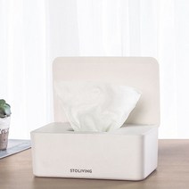 모던 물티슈 케이스, 화이트, 6개