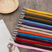1개) 135cm 심플 후드끈 15color Y1998 CC0, 카키