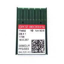 그로쯔베커르트 DBx1 공업용바늘 본봉 미싱 티타늄 금 독일제 바늘, 1팩