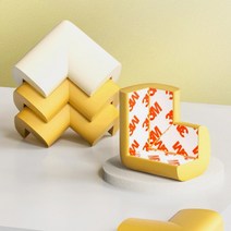 리빙블러썸 두툼한 코너 보호대 12mm 4개세트, 옐로우