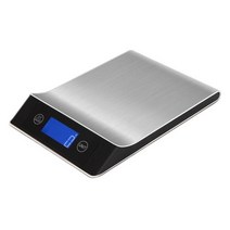 주방 저울 15Kg1g 무게 식품 커피 저울 스마트 전자 디지털 저울 요리 및 베이킹 용 스테인레스 스틸 디자인, 없음, 없음, Black+10 키로그램